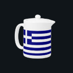 Griechischer Flaggenteapot<br><div class="desc">Fügen Sie Ihrer Teesammlung eine Touch griechischer Eleganz hinzu, mit unserem exklusiven Teekessel mit der griechischen Flagge! Dieser Teekessel mit viel Liebe zum Detail ist mehr als nur ein funktioneller Gegenstand, er ist ein Feiern des griechischen Erbes und des kulturellen Stolzes. Das wunderschöne Design zeigt die ikonische griechische Fahne und...</div>