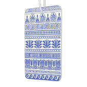 Griechischer Fret, Mittelmeer-Muster, Blau Autolufterfrischer (Links)