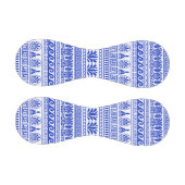 Griechischer Fret, Mittelmeer-Muster, Blau Baseball (Paneele)