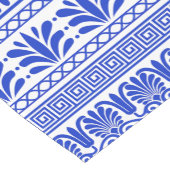 Griechischer Fret, Mittelmeer-Muster, Blau Kurzer Tischläufer (Ecke)