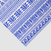 Griechischer Fret, Mittelmeer-Muster, Blau Seidenpapier (Ausschnitt)