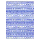 Griechischer Fret, Mittelmeer-Muster, Blau Tischdecke (Vorderseite)