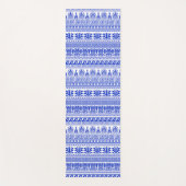 Griechischer Fret, Mittelmeer-Muster, Blau Yogamatte (Vorderseite)