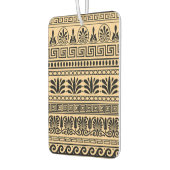 Griechischer Fret, Mittelmeer-Muster, braun Autolufterfrischer (Links)