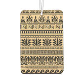 Griechischer Fret, Mittelmeer-Muster, braun Autolufterfrischer (Rückseite)