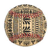 Griechischer Fret, Mittelmeer-Muster, braun Baseball (Vorderseite)