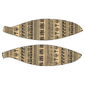 Griechischer Fret, Mittelmeer-Muster, braun Basketball (Panele)