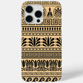 Griechischer Fret, Mittelmeer-Muster, braun Case-Mate iPhone Hülle (Rückseite)