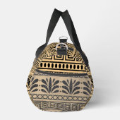 Griechischer Fret, Mittelmeer-Muster, braun Duffle Bag (Rechts)
