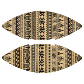 Griechischer Fret, Mittelmeer-Muster, braun Football (Paneele)