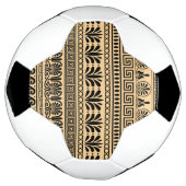 Griechischer Fret, Mittelmeer-Muster, braun Fußball (Gedreht)