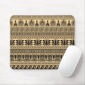 Griechischer Fret, Mittelmeer-Muster, braun Mousepad (Mit Mouse)