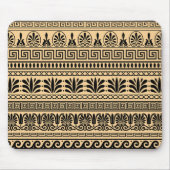 Griechischer Fret, Mittelmeer-Muster, braun Mousepad (Vorne)