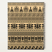 Griechischer Fret, Mittelmeer-Muster, braun Planer (Rückseite)