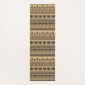 Griechischer Fret, Mittelmeer-Muster, braun Yogamatte (Rückseite)