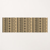 Griechischer Fret, Mittelmeer-Muster, braun Yogamatte (Vorderseite (Horizontal))