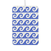 Griechischer Fret, Mittelmeer-Wellenmuster, Blau Autolufterfrischer (Vorderseite)