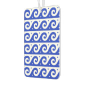 Griechischer Fret, Mittelmeer-Wellenmuster, Blau Autolufterfrischer (Links)