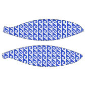 Griechischer Fret, Mittelmeer-Wellenmuster, Blau Basketball (Panele)