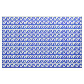 Griechischer Fret, Mittelmeer-Wellenmuster, Blau Stoff (Fat Quarter (45,7 x 55,9 cm))