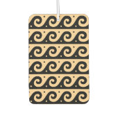 Griechischer Fret, Mittelmeer-Wellenmuster, braun Autolufterfrischer (Vorderseite)