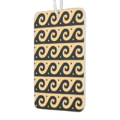 Griechischer Fret, Mittelmeer-Wellenmuster, braun Autolufterfrischer (Links)