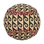 Griechischer Fret, Mittelmeer-Wellenmuster, braun Baseball (Rückseite)