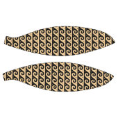 Griechischer Fret, Mittelmeer-Wellenmuster, braun Basketball (Panele)