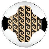 Griechischer Fret, Mittelmeer-Wellenmuster, braun Fußball (Gedreht)