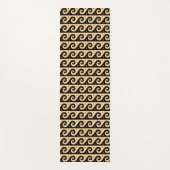 Griechischer Fret, Mittelmeer-Wellenmuster, braun Yogamatte (Vorderseite)