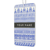 Griechischer Fret, Mixed Meander Key, Blau, Ihr Na Autolufterfrischer (Links)