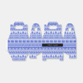 Griechischer Fret, Mixed Meander Key, Blau, Ihr Na Geschenkschachtel (Ungefaltet)