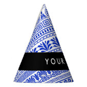 Griechischer Fret, Mixed Meander Key, Blau, Ihr Na Partyhütchen (Links)