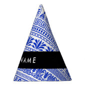 Griechischer Fret, Mixed Meander Key, Blau, Ihr Na Partyhütchen (Rechts)