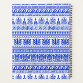 Griechischer Fret, Mixed Meander Key, Blau, Ihr Na Planer (Rückseite)