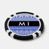 Griechischer Fret, Mixed Meander Key, Blau, Ihr Na Pokerchips (Einzeln)