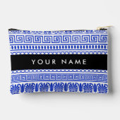 Griechischer Fret, Mixed Meander Key, Blau, Ihr Na Zubehörtasche (Rückseite)