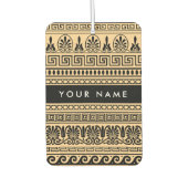 Griechischer Fret, Mixed Meander Key, Braun, Ihr N Autolufterfrischer (Vorderseite)