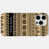 Griechischer Fret, Mixed Meander Key, Braun, Ihr N Case-Mate iPhone Hülle (Rückseite (Horizontal))