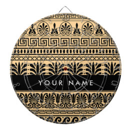 Griechischer Fret, Mixed Meander Key, Braun, Ihr N Dartscheibe