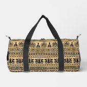 Griechischer Fret, Mixed Meander Key, Braun, Ihr N Duffle Bag (Vorderseite)