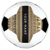 Griechischer Fret, Mixed Meander Key, Braun, Ihr N Fußball (Gedreht)