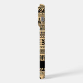 Griechischer Fret, Mixed Meander Key, Braun, Ihr N iPhone Hülle (Linke Seite)