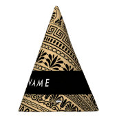 Griechischer Fret, Mixed Meander Key, Braun, Ihr N Partyhütchen (Rechts)