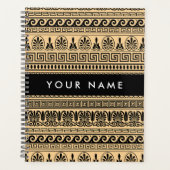 Griechischer Fret, Mixed Meander Key, Braun, Ihr N Planer (Vorderseite)