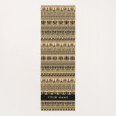 Griechischer Fret, Mixed Meander Key, Braun, Ihr N Yogamatte (Rückseite)