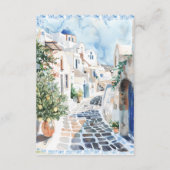 Griechischer Garten | Angaben zum Hochzeitgast Begleitkarte (Rückseite)