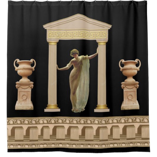 Griechischer Goddess-Duschvorhang Duschvorhang (Vorderseite)