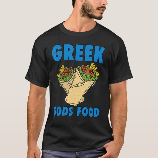 Griechischer Gods Food Gyros Griechischer Gyro Fun T-Shirt (Vorderseite)