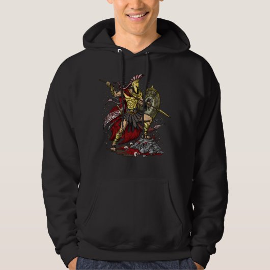 Griechischer Gott Ares Hoodie (Vorderseite)